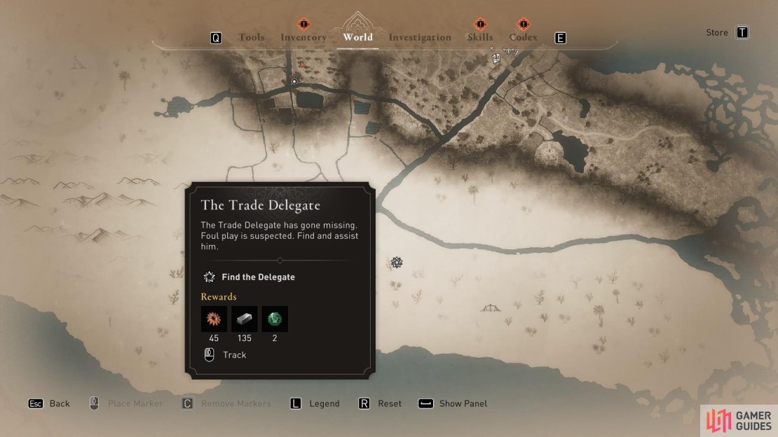 The Trade Delegate will take you to the southern Wilderness.