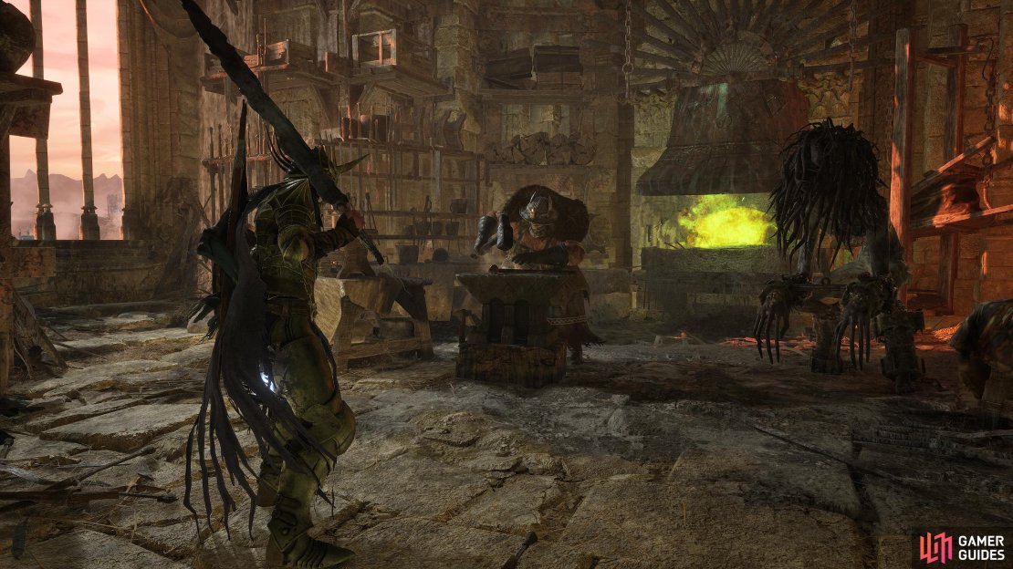 You&rsquo;ll need to unlock the Blacksmith Gerlinde before you can upgrade your weapons.