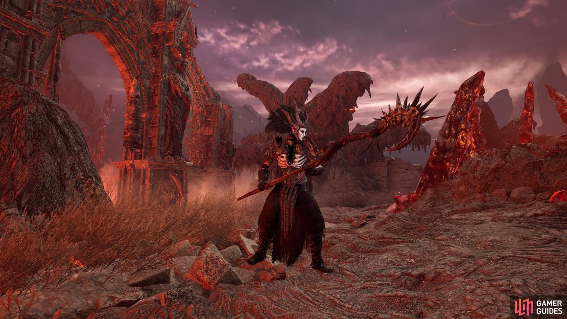 Although the Conflagrant Seer Staff is called a staff, it&rsquo;s actually a Polearm that has an S in Inferno.