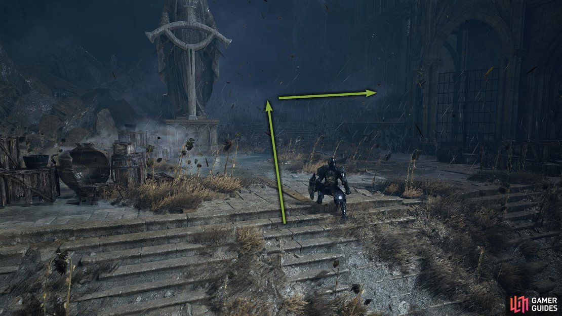 From the Vestige, head towards the large door at the back of the area, and then head right.