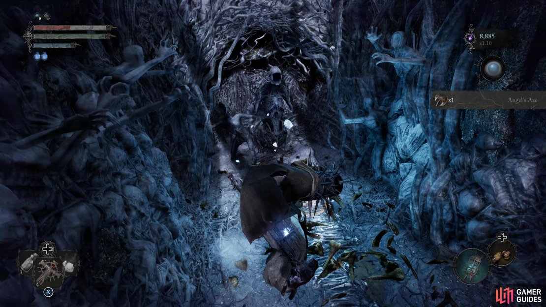 Soulflay the statue to obtain the Angel&rsquo;s Axe.