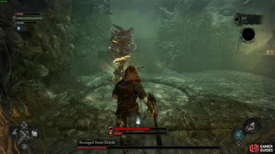 You will need to beat this boss in the Sanctuary before you can progress. Don&rsquo;t forget the Saintly Quint to upgrade your healing when it is safe to do so.