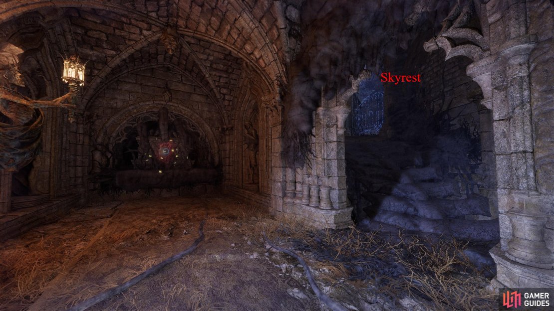 Go to this small room in the Skyrest Bridge Crypt.