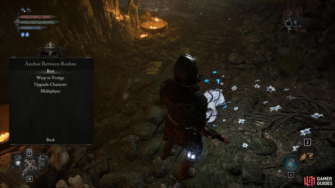 Interact with the Vestige and select &ldquo;Upgrade Character&rdquo; to level up in Lords of the Fallen. This requires Vigor to do so.