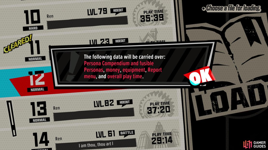 After you complete the game, you&rsquo;ll be prompted to make a &ldquo;clear data&rdquo; file. Loading this will start a New Game+ playthrough.