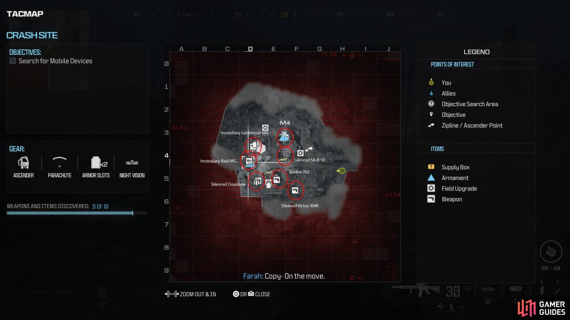 You&rsquo;ll want to uncover the map fully before searching for these weapons.