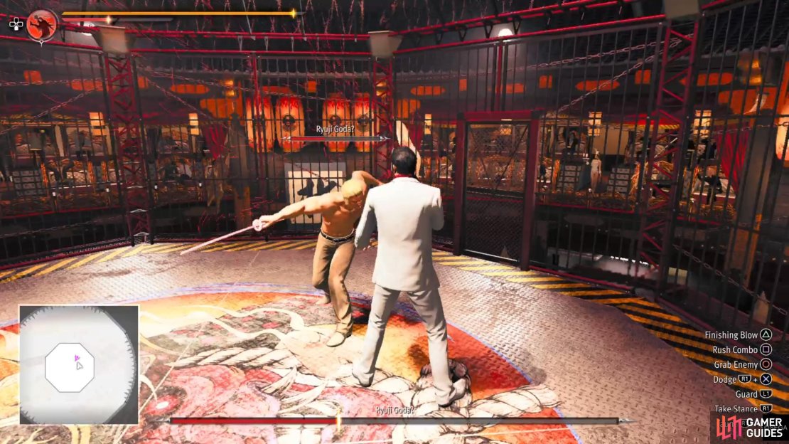 Just dodge and attack during the first phase of the Ryuji fight.