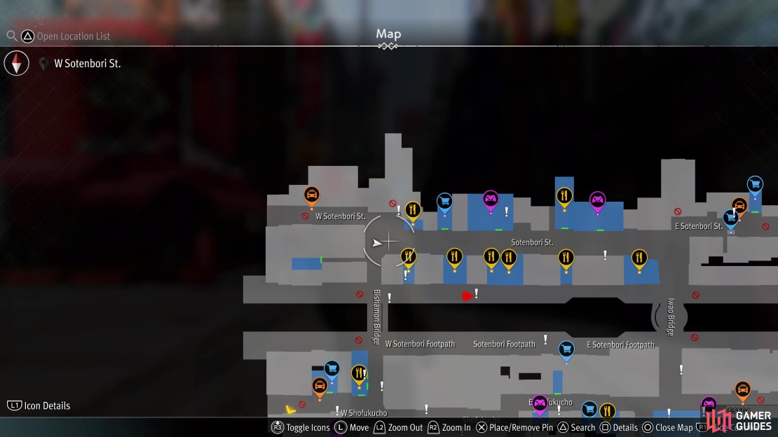 The location where you will find the terrifying beings on the map.