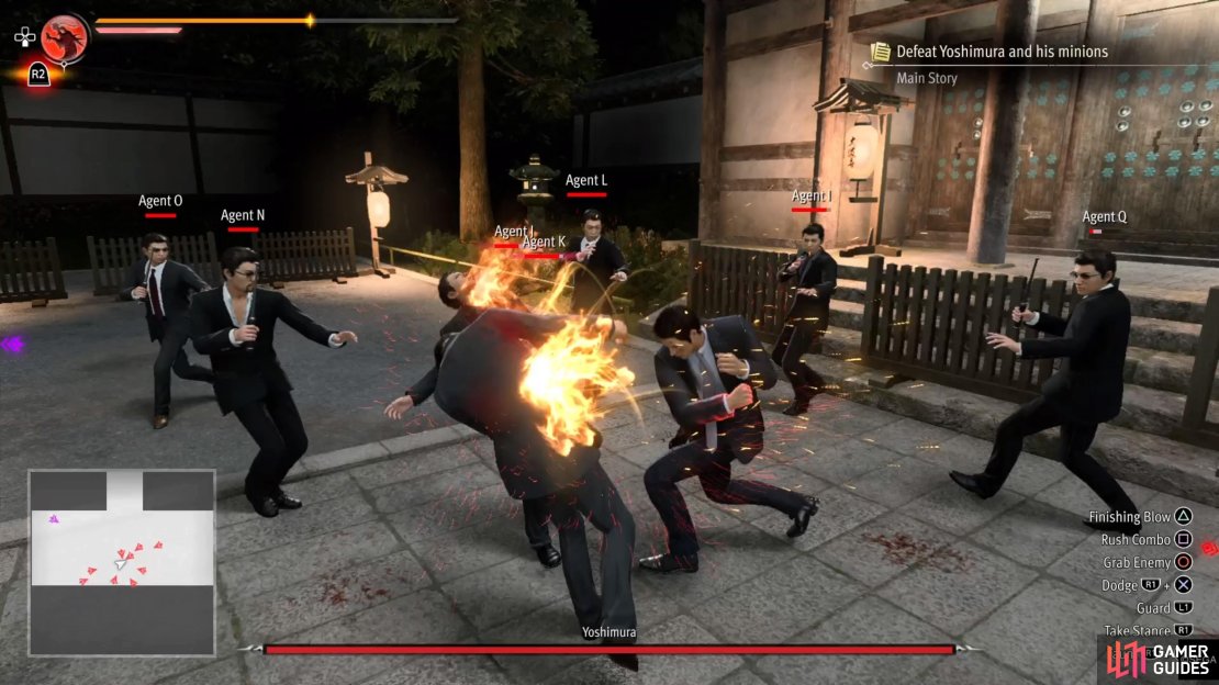 It&rsquo;s best to concentrate on the normal enemies first in the battle with Yoshimura.