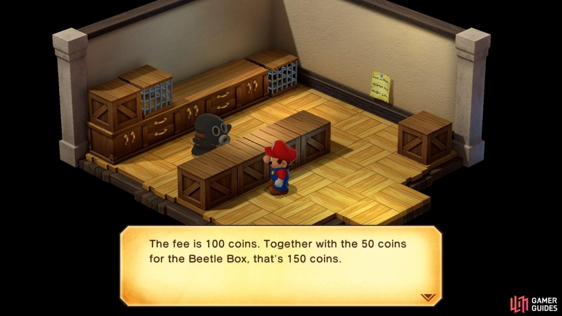 Buy the Beetle Box for 150 coins.