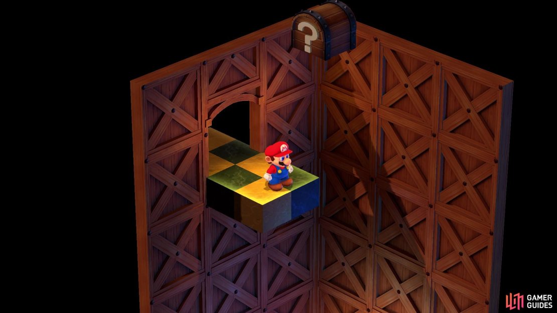 Jump down from here, on this ledge.