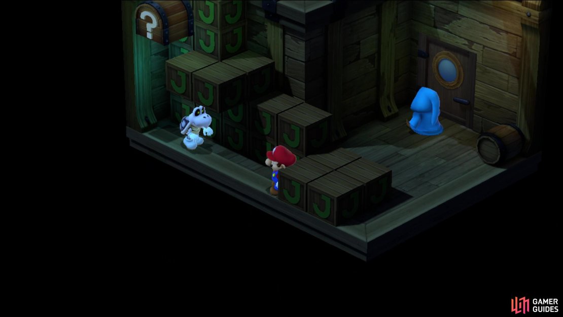 A Dead Bones guards a chest.