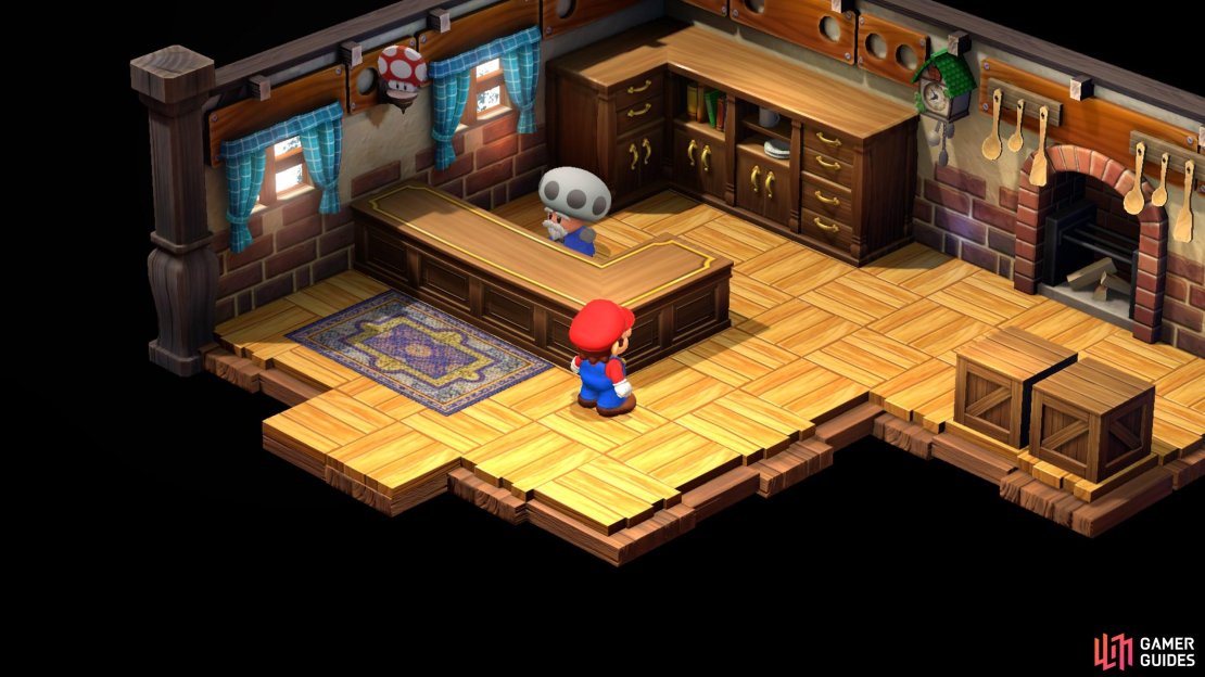 The Mushroom Kingdom has an Item Shop.