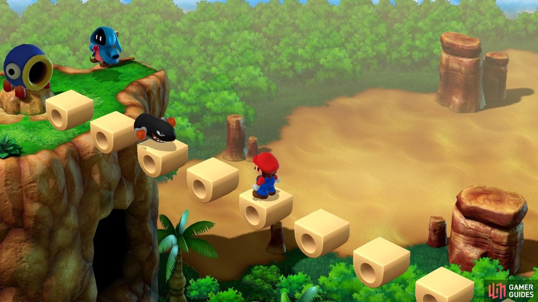 Sky Bridge is a minigame that has you crossing a floating bridge in Land&rsquo;s End.