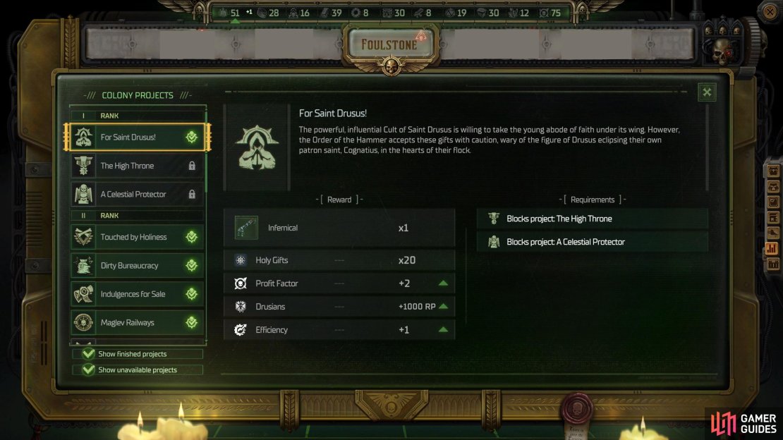 You can miss the Foulstone Colony if you don&rsquo;t pick the right choices.