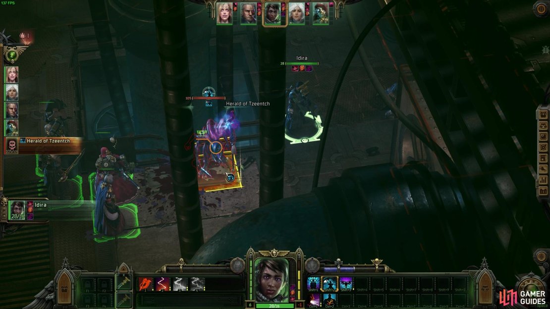 The Herald of Tzeentch&rsquo;s high subterfuge, employing mind-controlled thralls while teleporting out of danger, is the theme of the fight.