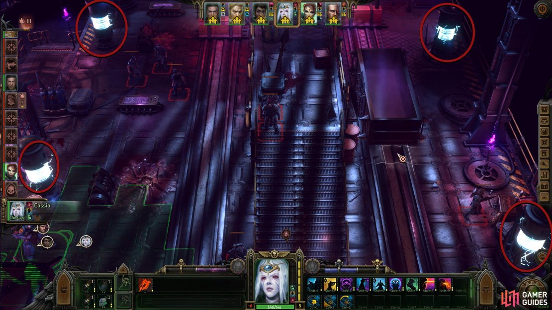 Destroy the plasma batteries to weaken the boss&rsquo;s buff.