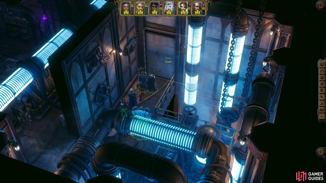 In the side room from the last battle, there is a hidden door. Follow the path it leads to, and enter the next area.