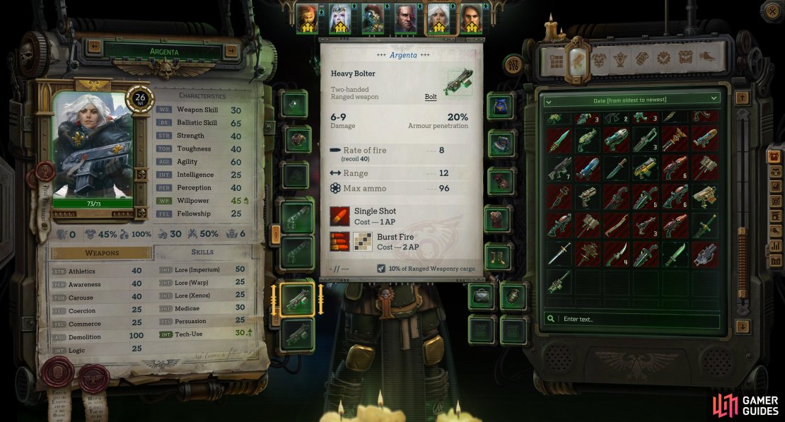 The Heavy Bolter can also be obtained from the Drusians, but you&rsquo;ll need to boost your reputation and Profit Factor considerably.
