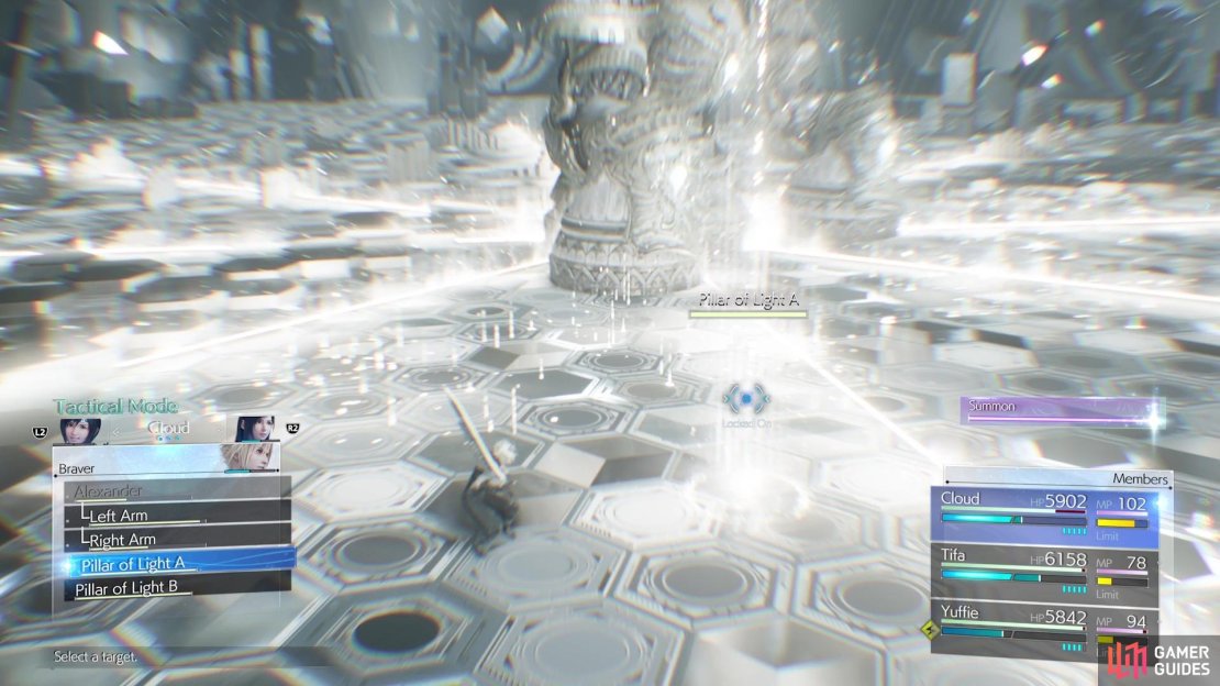 The Light Pillars can be attacked and destroyed.