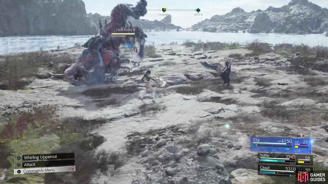 Your first encounter will have the Hell Rider use mostly melee attacks.