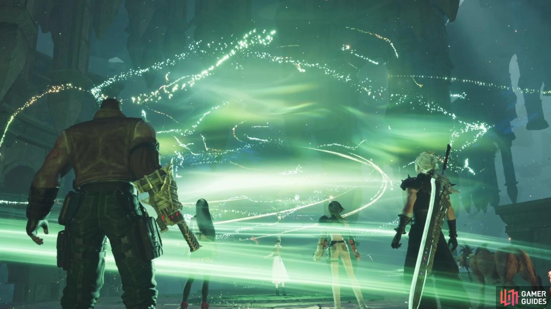Aerith tries to calm the Lifestream, but it doesn&rsquo;t work and the party is split up.