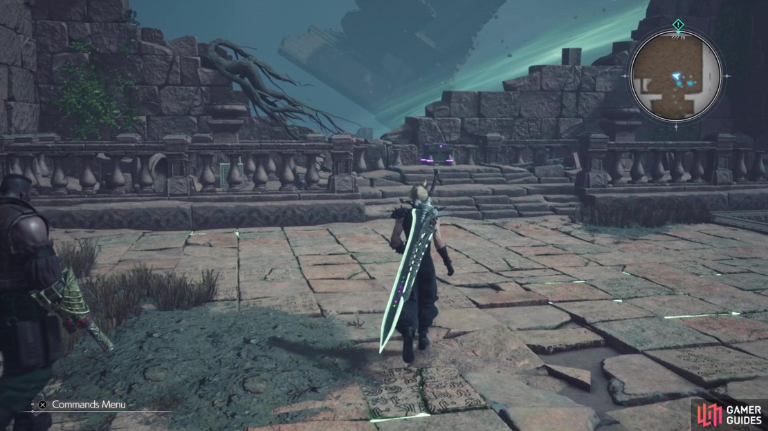 Before going down the stairs near the beginning, look for this purple chest off to the side.