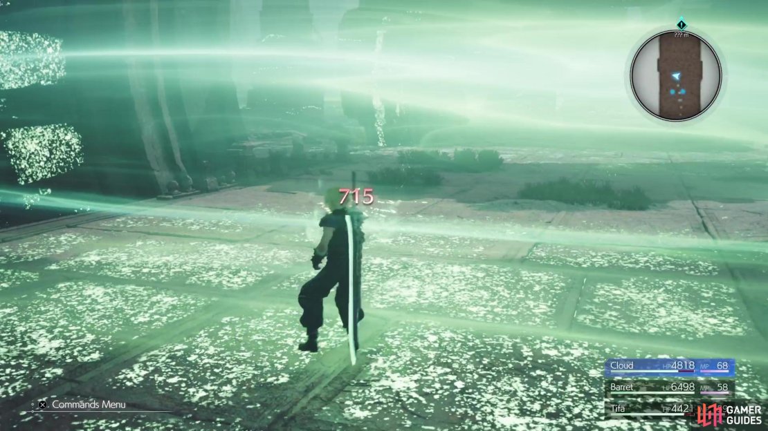 The Lifestream currents damage you if you get hit by them.