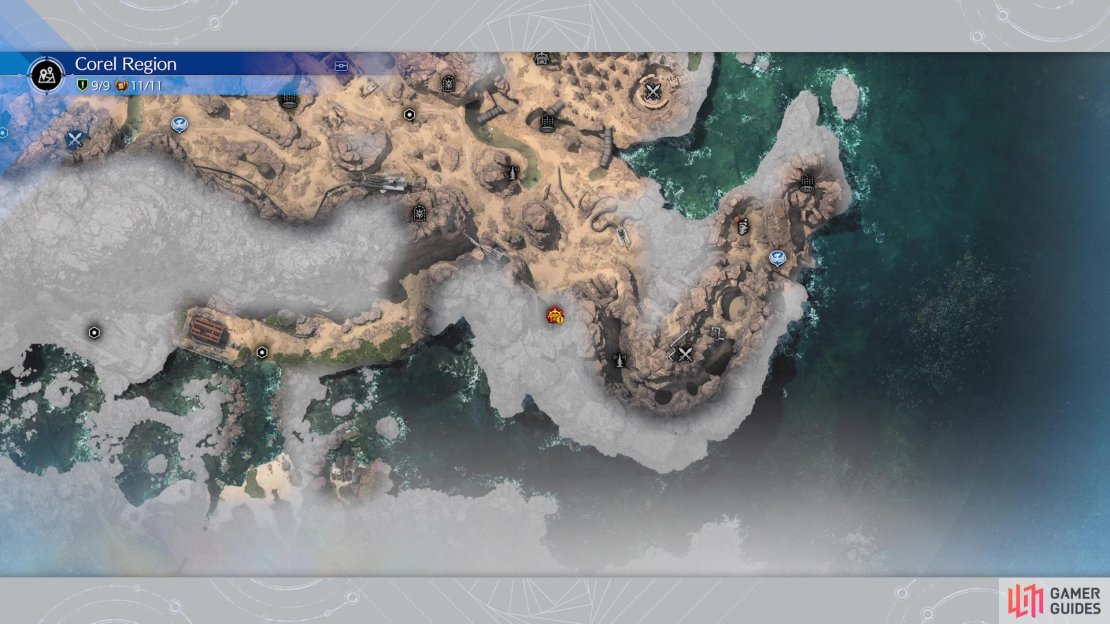 The location of the fourth reactor on the map.