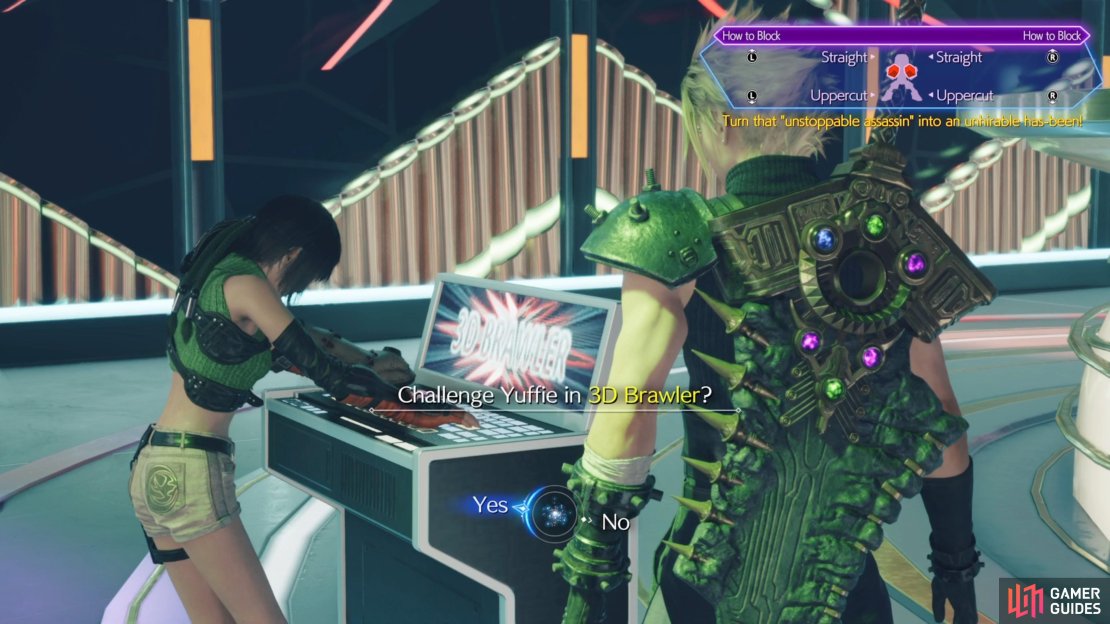 You can find Yuffie at the 3D Brawler minigame at the start of Chapter 12.