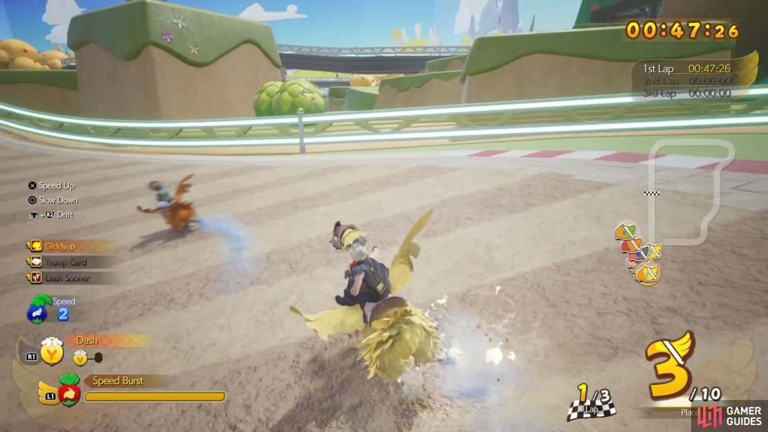 Drifting will become very important in these races, since you get a speed boost when you do it well.