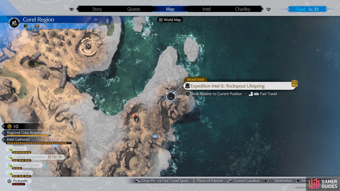 The location of the sixth Lifespring on the map.