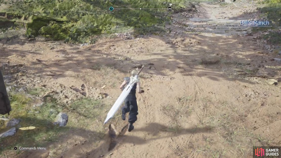 The Chocobo tracks will appear right outside of the main gate of Bill&rsquo;s Ranch.