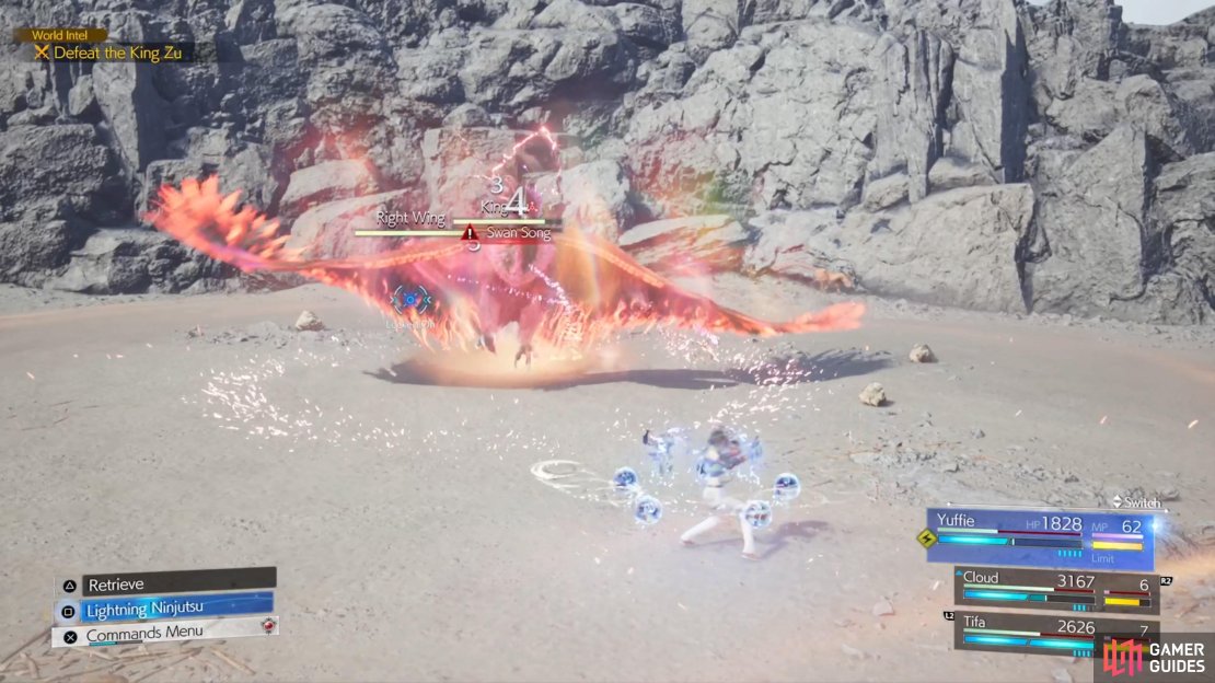 Swan Song is the ultimate attack of King Zu.