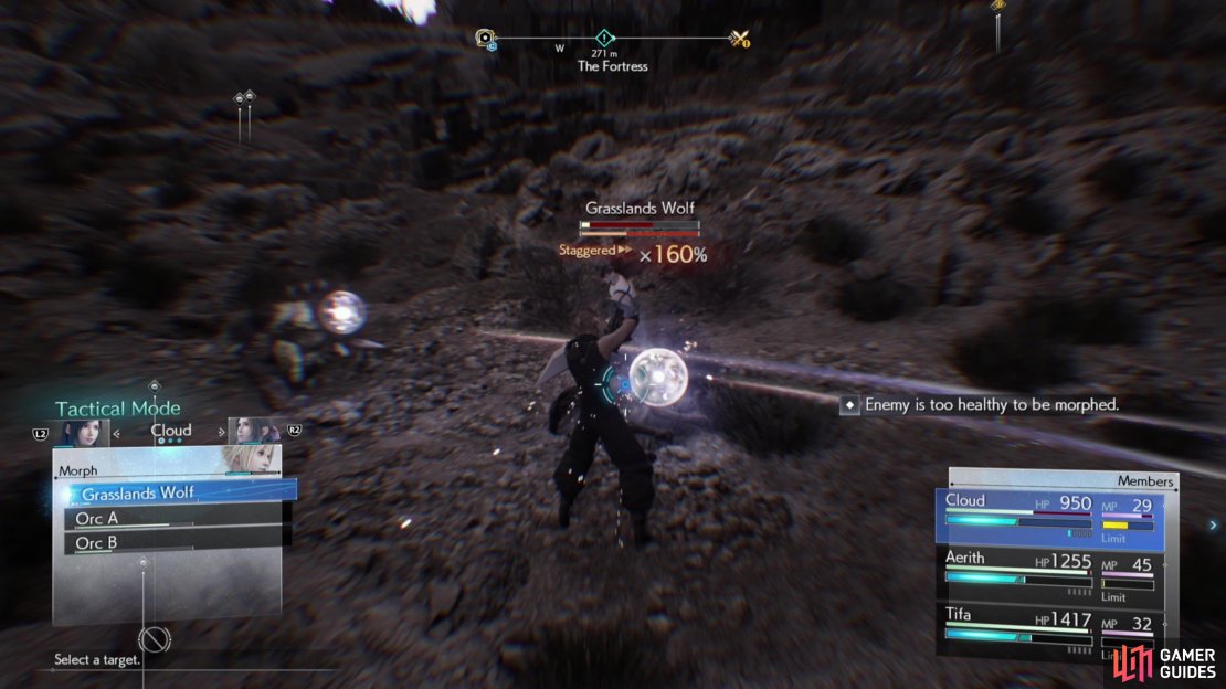 You&rsquo;ll need to bring an enemy&rsquo;s HP down low enough to use Morph.