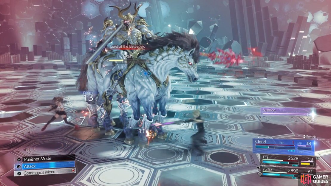 Lord of the Battlefield is the last phase, where Odin uses both weapons.
