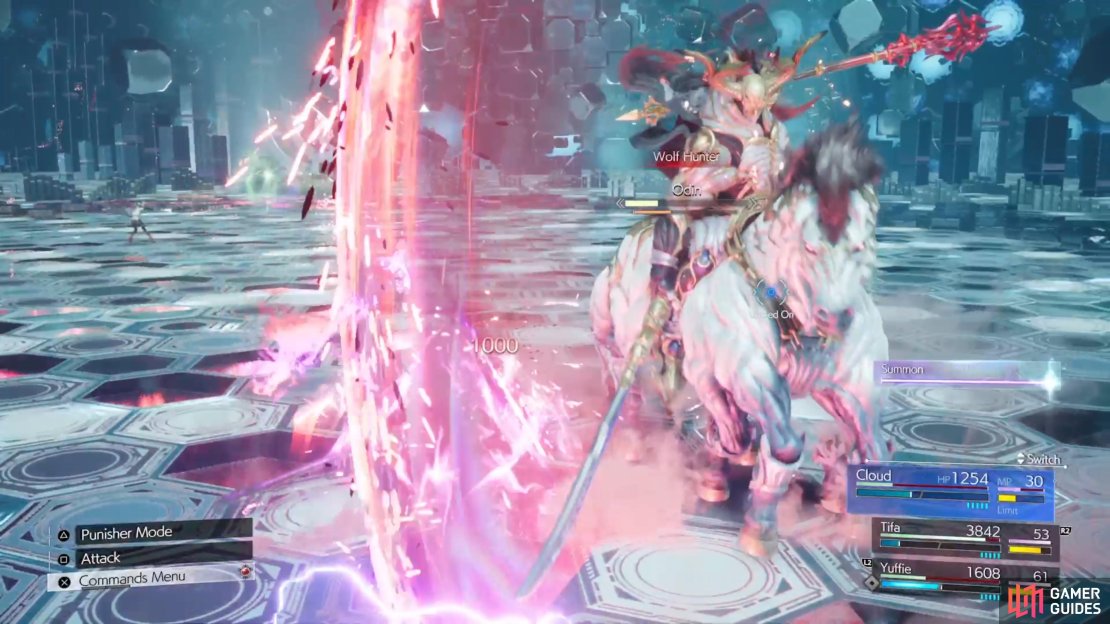 Odin has a long list of attacks you will need to learn to dodge.