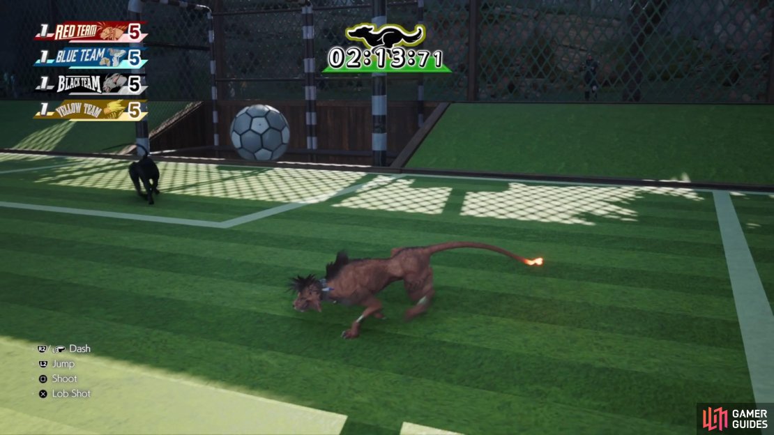 The point of the minigame is to knock the ball into your opponents&rsquo; goals.