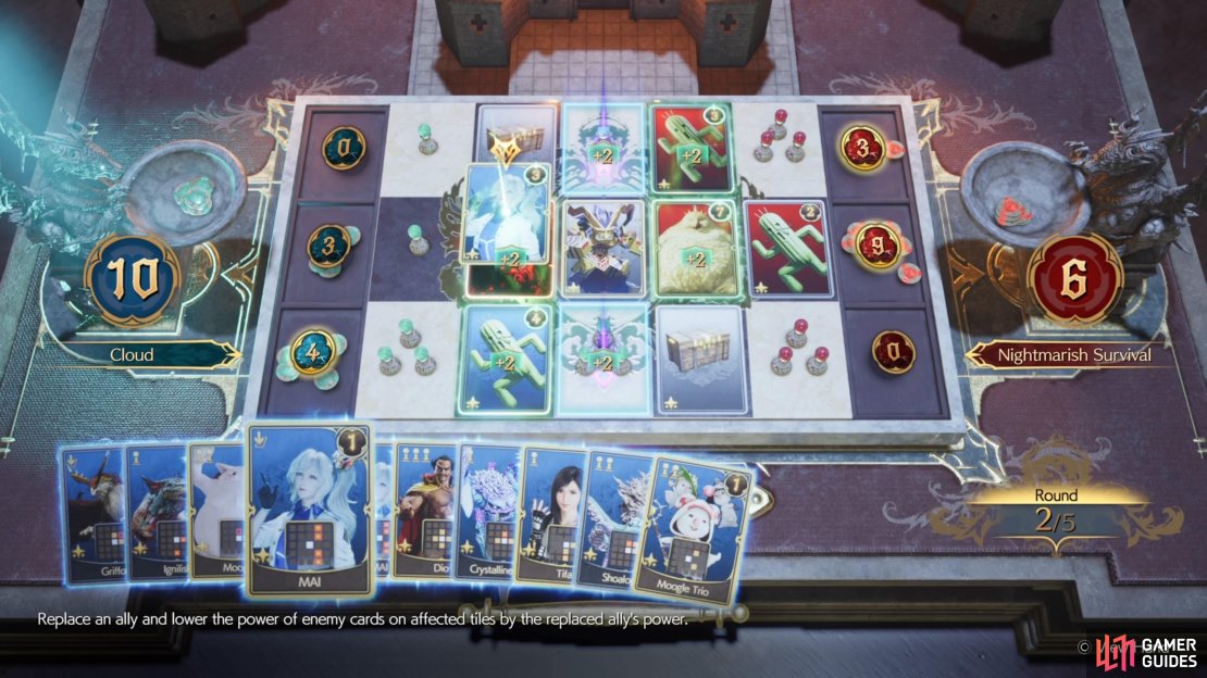 Having the MAI cards from the first round will help in later rounds.