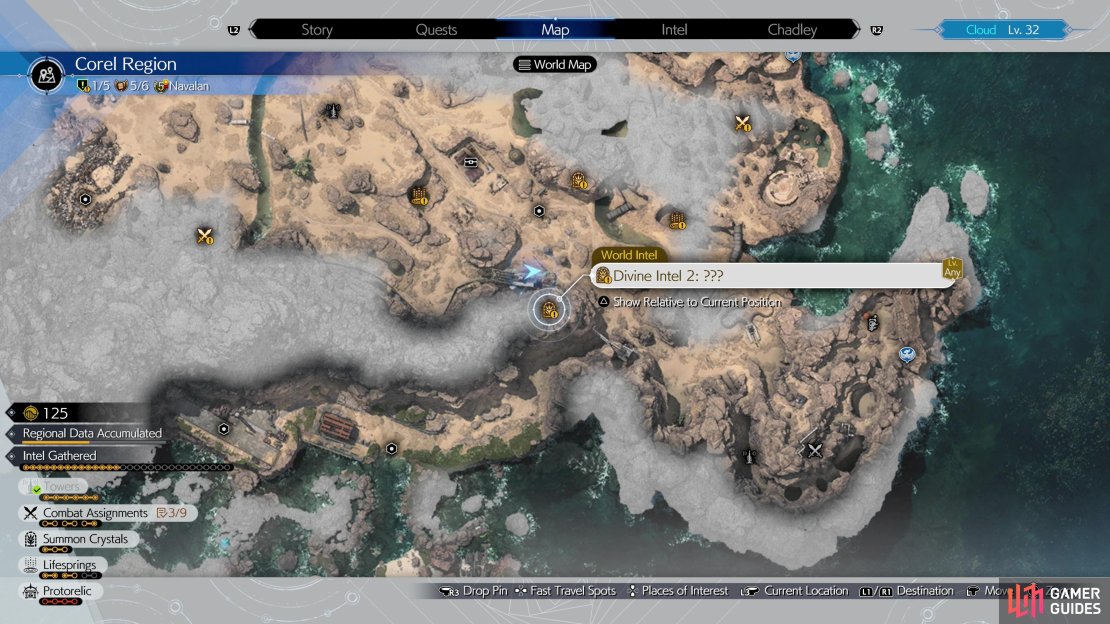 The southernmost Alexander Divine Intel, you&rsquo;ll need to reach Chapter 9 to reach this World Intel.