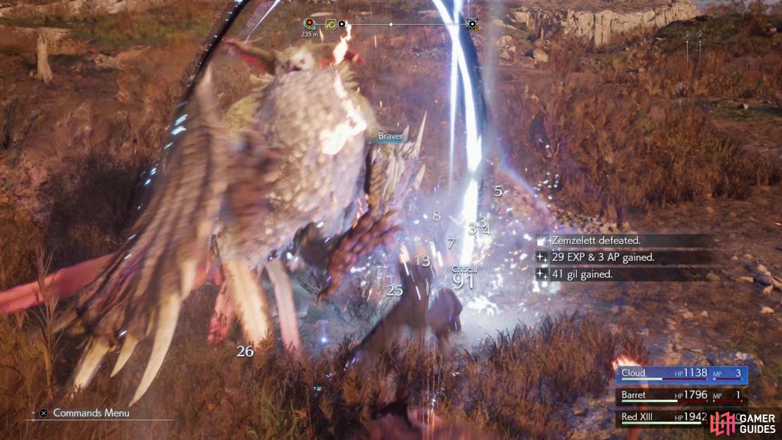 Defeating enemies will earn you AP&hellip; usually only a few points of AP per foe. Grinding AP can be a slow, deliberate process.