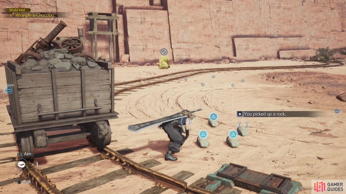 Be sure to grab some rocks,