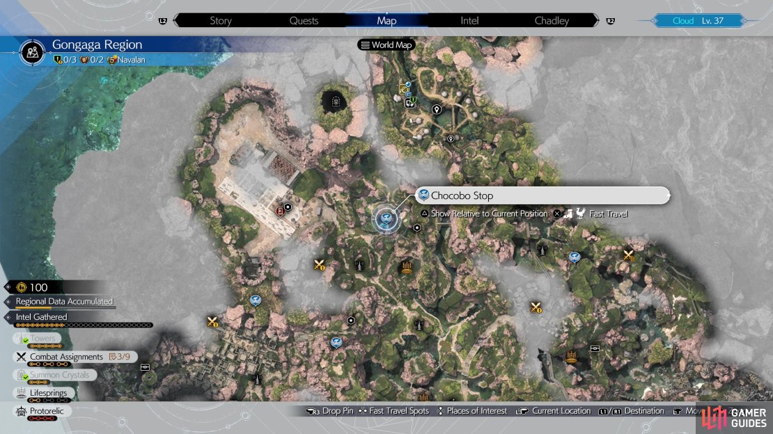 Find a Chocobo Stop west of Magon Hill,
