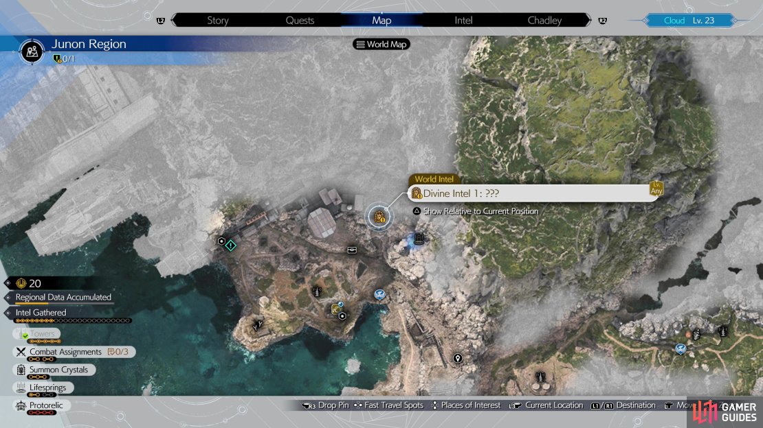 The first Phoenix Divine Intel is just northeast of Gabe’s Ranch.