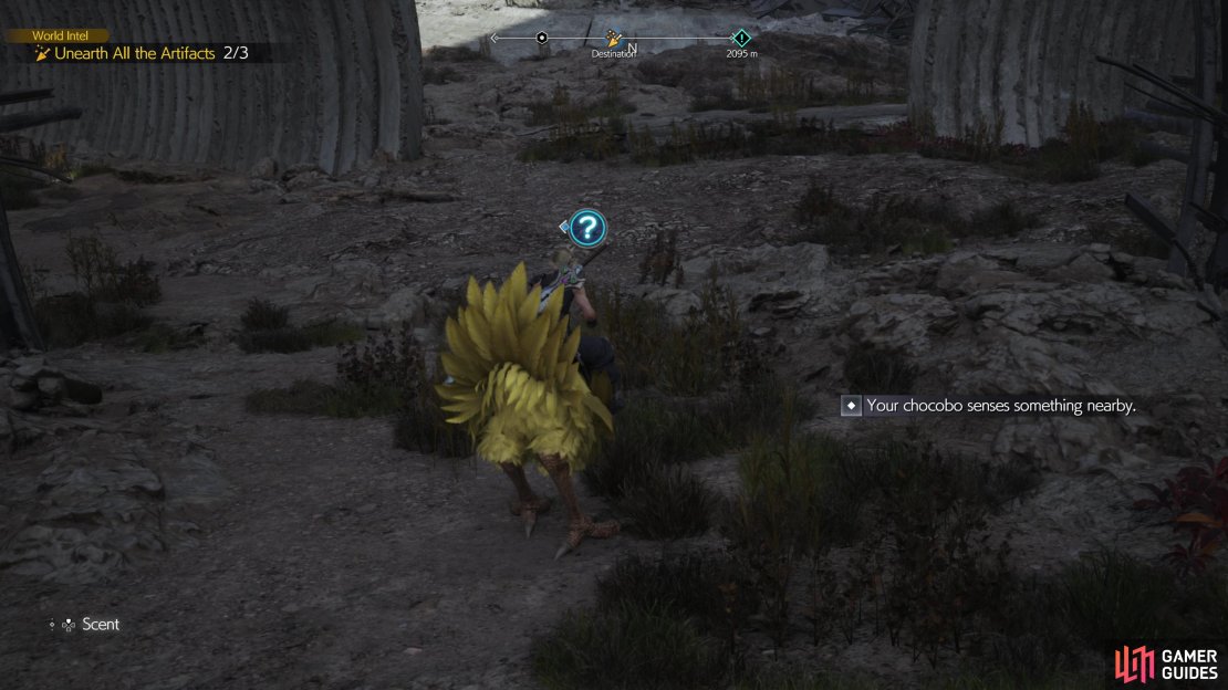 Complete Expedition Intel until you uncover Excavation Intel events, then head to the area and search around until you chocobo picks up the scent of buried treasure.