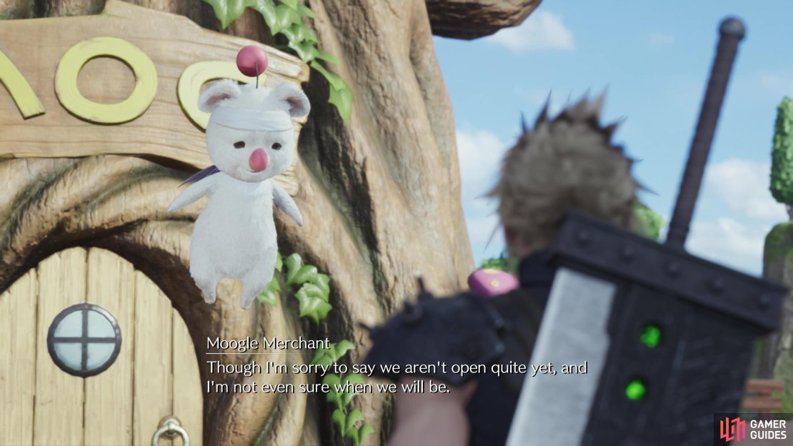 Find a Mogstool and a Moogle Merchant will beg you to help wrangle some wastrel Mooglets.