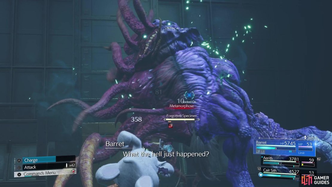 Metamorphose is what you&rsquo;ll see whenever the boss changes into its Blue or Red Forms.