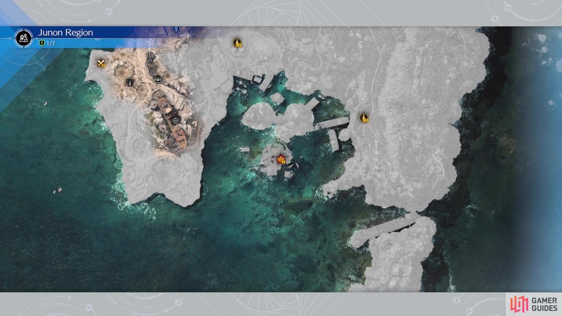 The location of the second Protorelic in the Junon Region.