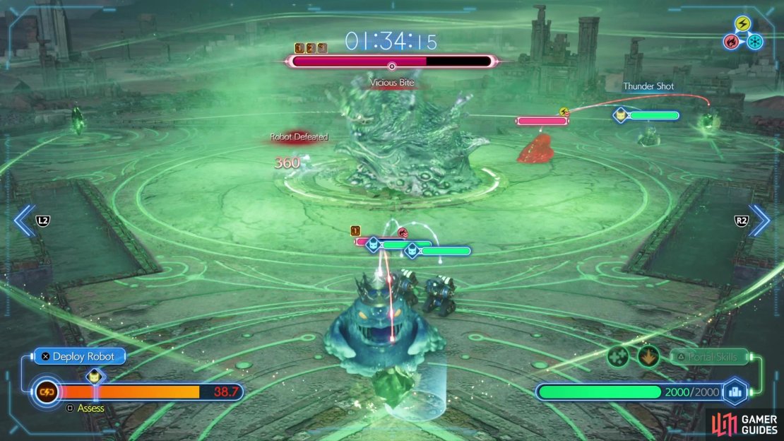 The bigger Flans can go straight after your crystals.