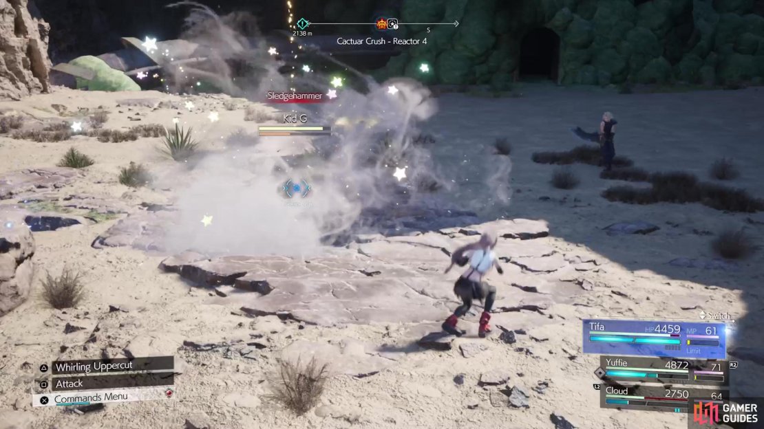 Kid G&rsquo;s attacks are quick and quite powerful, so be wary of them.
